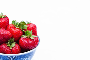 Schüssel mit Erdbeeren