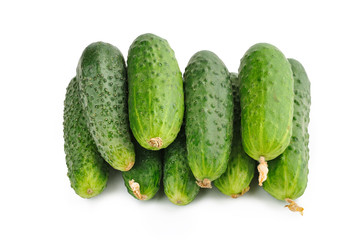 cucumber on white background