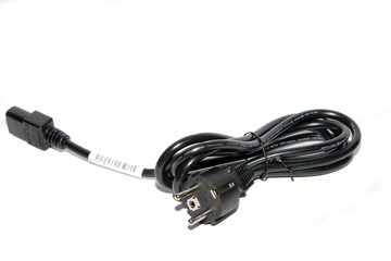 Fototapeta premium Power Plug - close up on power cord