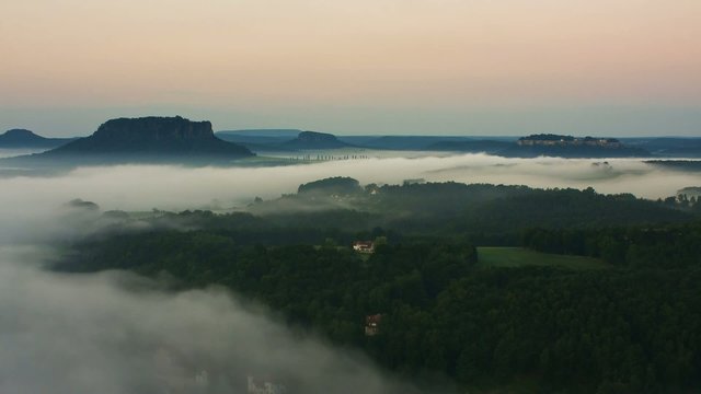mist in the valley