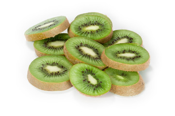 Isolierte Kiwischeiben