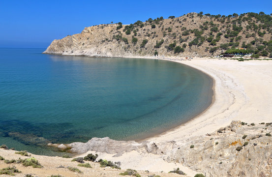 'Pahia ammos' beach at Samothraki island in Greece