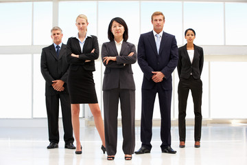 Confident business people