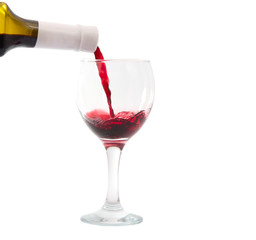 bottle and a glass of wine
