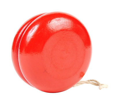 Red Yo Yo Isolated On White Background