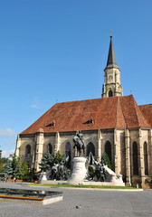 Beautiful gothic cathedral in Cluj Napoca, Romania