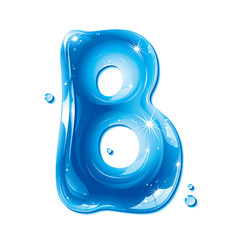 Water Liquid Letter - Capital B © julja