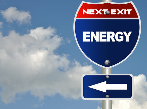 Energy road sign