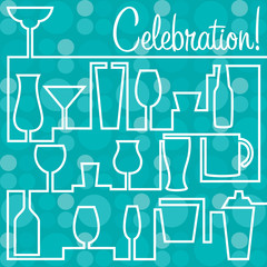 Bright Celebration card in vector format.