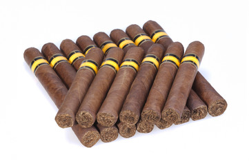 Cigars isolated on white