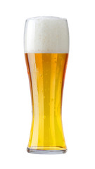 Glass of light beer