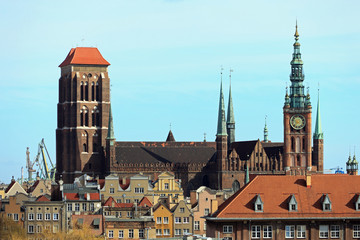Basilica of St. Mary's in Gdansk, Poland.