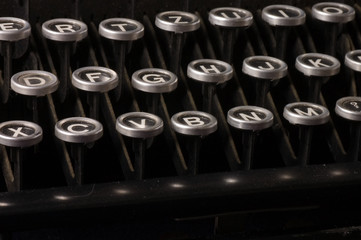 Old typewriter, deadline text