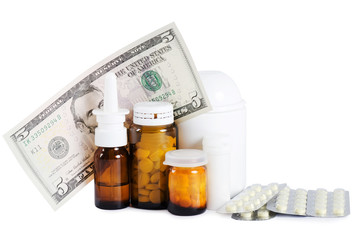 Packs of pills - abstract medical