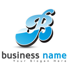 logo business design, lettre B