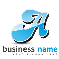 logo business design, lettre A