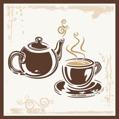 Tea Time Party Invitation Card