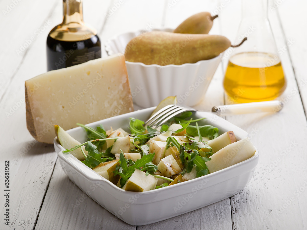 Canvas Prints cheese and pears salad