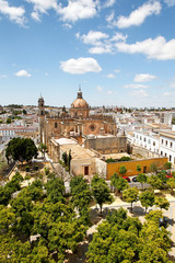 Fototapeta na wymiar Kathedrale von Jerez z Frontera, Spanien