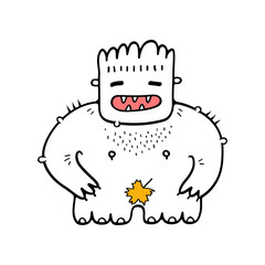 Obraz premium Hairy monster