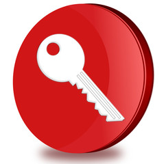 Key glossy icon