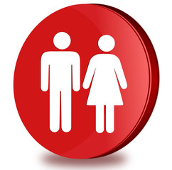 Couple glossy icon