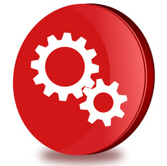 Gear glossy icon