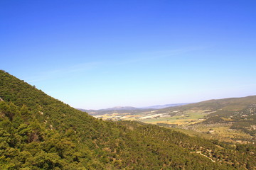 valle fertil Mediterraneo en verano