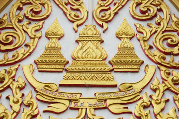 Sculpture temple in Thailand.