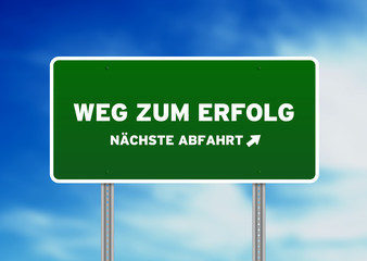 Road to Success Highway Sign