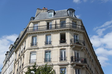 Immeuble du quartier de l'Hôtel-de-Ville à Paris