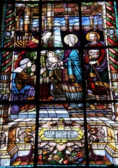 Schilderijen op glas Vitrail de l'église Sainte-Marguerite à Paris © Atlantis