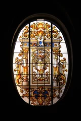 Foto op Plexiglas Vitrail de l'église Sainte-Marguerite à Paris © Atlantis