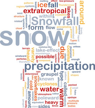 Snow precipitation background concept