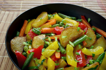 Fried vegetables