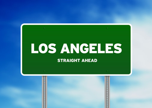 Los Angeles Highway  Sign
