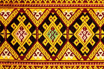 ancient thai woven cloth, pattern5, closeup