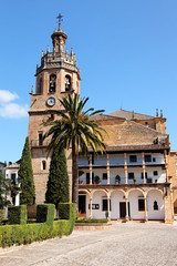 Kirche Colegiata de Santa María la Mayor in Ronda, Spanien