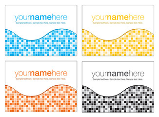 Abstract mosaic business backgrounds in vector format.