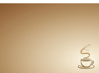 Kaffetasse mit Hintergrund