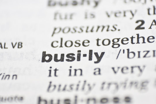 Keyword busily / besch&auml;ftigt