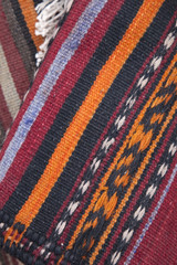 Rugs Laid on Diagonal forming Background