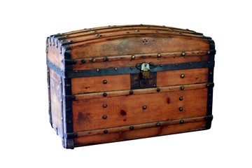 Antique wooden chest