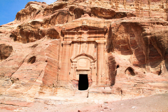 Tombs in Wadi al-Farasa valley, Petra