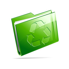 Icône dossier recyclage