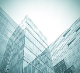 Fototapeta na wymiar business background of glass and metallic modern architecture in
