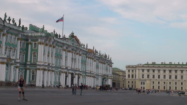 The palace square in st. Petersburg