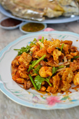 Spicy salad , Thai style food