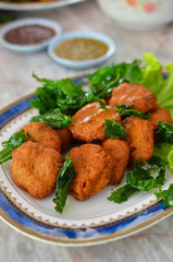 Spicy fried fish ball