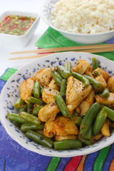 Chicken with green beans